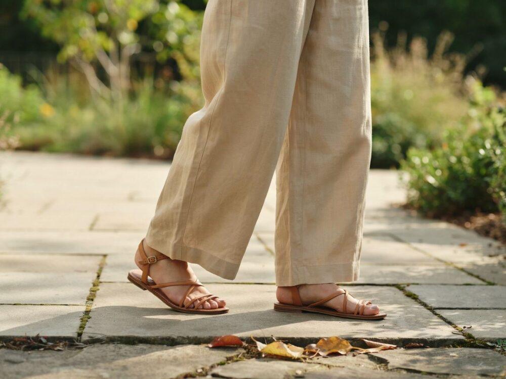 buty casual do lnianych spodni