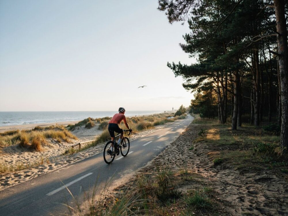 mapa tras rowerowych Ustka
