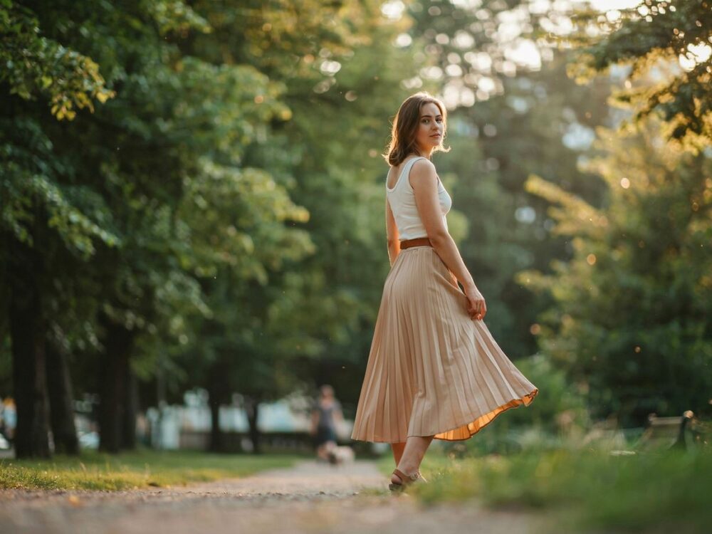 modna plisowana spódnica