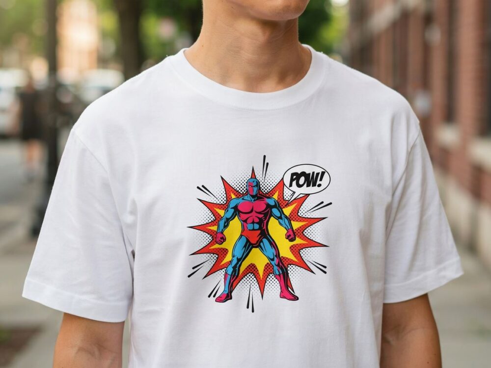 modny tshirt z grafiką komiksową