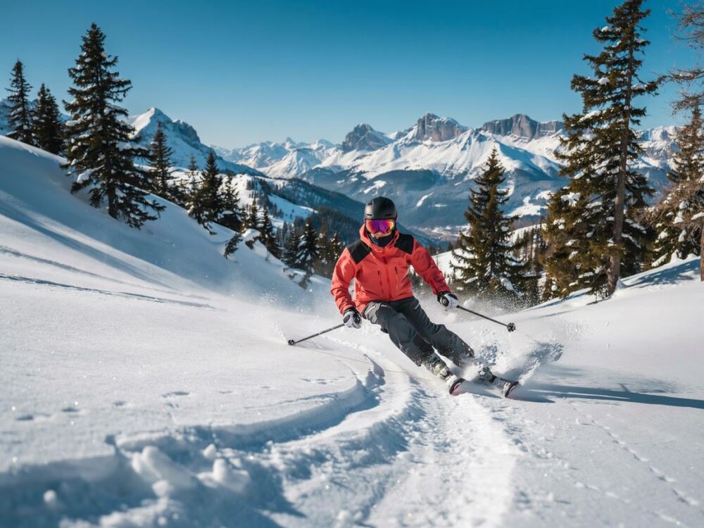 snowboardzista na śniegu