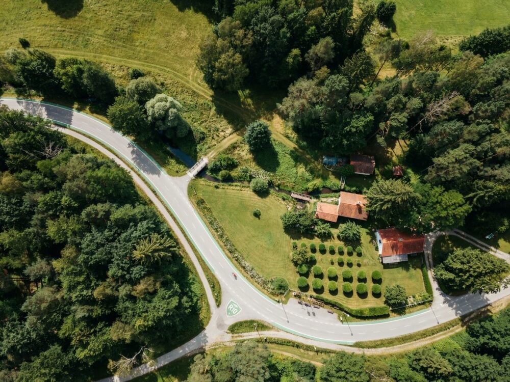 widok na ścieżkę rowerową R10